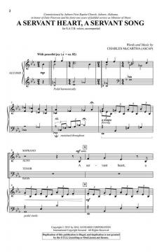A Servant Heart, A Servant Song von Charles McCartha (Download) 
