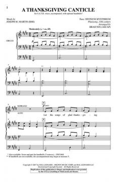 A Thanksgiving Canticle von Joseph M. Martin (Download) 