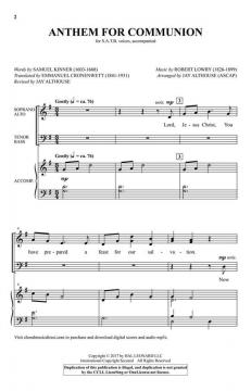 Anthem for Communion von Robert Lowry (Download) 