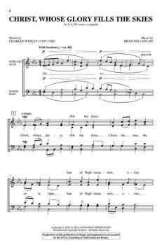 Christ, Whose Glory Fills the Skies von Charles Wesley (Download) 