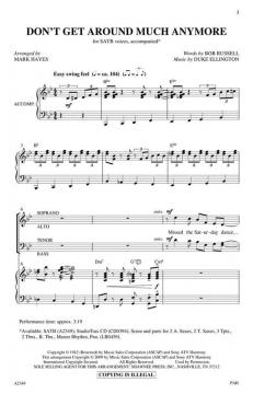 Don't Get Around Much Anymore von Bob Russell 