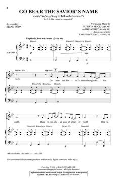 Go Bear the Savior's Name von Brian Buda (Download) 
