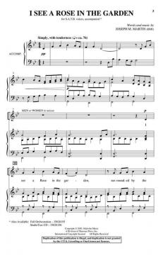 I See a Rose in the Garden von Joseph M. Martin (Download) 