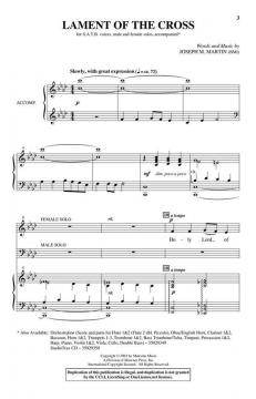 Lament of the Cross von Joseph M. Martin (Download) 