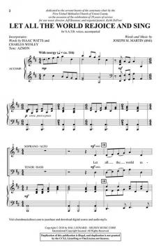Let All the World Rejoice and Sing von Joseph M. Martin 