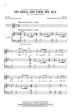 My Soul, My Life, My All von Charles McCartha (Download) 