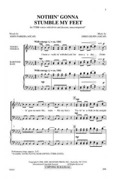 Nothin' Gonna Stumble My Feet von Greg Gilpin (Download) 