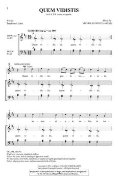 Quem Vidistis von Nicholas White (Download) 