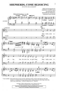 Shepherds, Come Rejoicing von Joseph M. Martin 