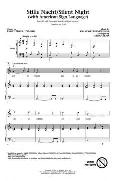 Stille Nacht/Silent Night von Franz Xaver Gruber 