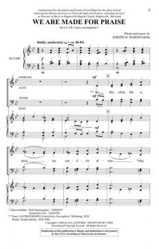 We Are Made for Praise von Joseph M. Martin (Download) 