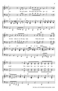We Will Live to Serve Our Savior von Don Besig (Download) 