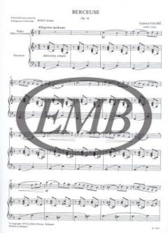 Berceuse von Gabriel Fauré 