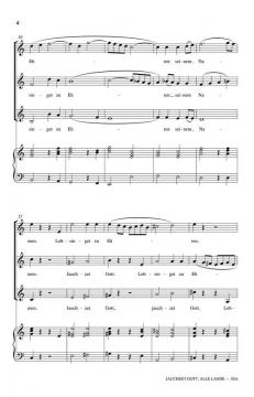 Jauchzet Gott, Alle Lande von Felix Mendelssohn Bartholdy 