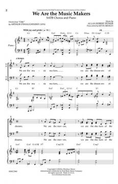 We Are the Music Makers von Allan Robert Petker 
