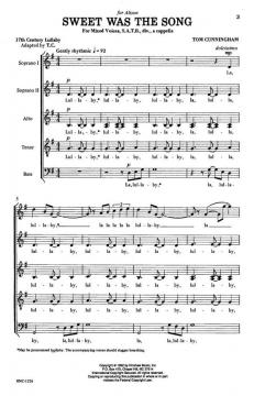 Sweet Was The Song von Thomas CunninghamThomas Cunningham 