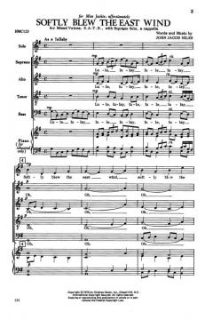 Softly Blew The East Wind von John Jacob Niles 