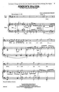 Simeon's Prayer von Paul Leddington WrightPaul Leddington Wright 