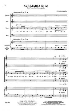 Ave Maria (In A) von György Orban 