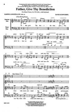 Father, Give Thy Benediction von David Schwoebel 