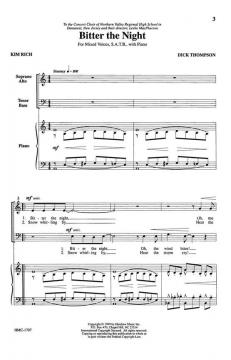 Bitter The Night von Dick ThompsonDick Thompson 