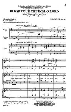 Bless Your Church, O Lord von Robert Lau 