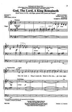 God, The Lord, A King Remaineth von William OwenRobert Proctor 