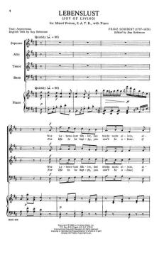 Lebenslust von Franz Schubert 