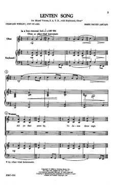 Lenten Song von Mark Hayes 