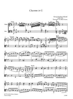 Chaconne in G von Georg Friedrich Händel 