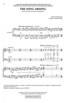 The Song Arising von Joseph M. Martin (Download) 