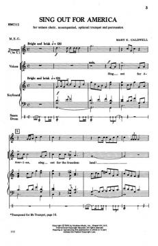 Sing Out For America von Mary Elizabeth Caldwell 