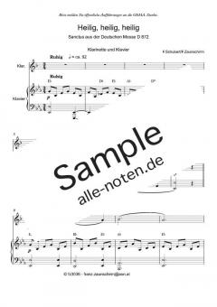 Zum Sanctus (Heilig, heilig) von Franz Schubert (Download) 