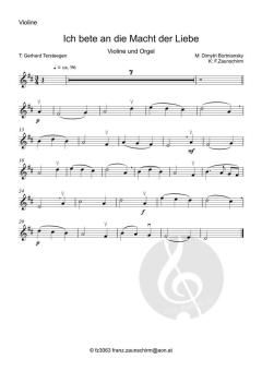 Ich bete an die Macht der Liebe von Dmitri Stepanowitsch Bortniansky (Download) 