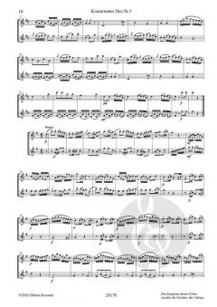 Duo Nr. 3 G-Dur op. 18 von Georg Abraham Schneider 