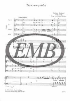 Tunc acceptabis Mc 6/6a von Gaetano Donizetti 