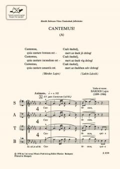 Cantemus ! (Lajos Bardos) 