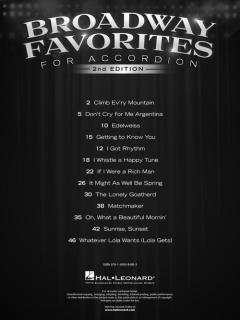 Broadway Favorites Accordion 