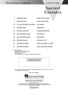 Sacred Classics for Low Voice 