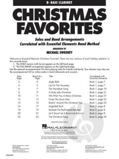 Essential Elements Christmas Favorites B Flat Bass Clarinet (Michael Sweeney) 