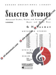 Selected Studies for Saxophone von Howard Voxman 