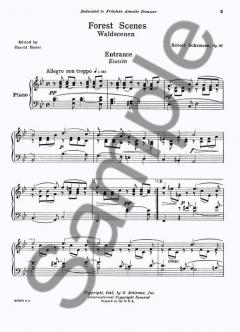 Forest Scenes Op.82 von Robert Schumann 