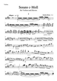 Sonate c-moll von Günther Bitzan 