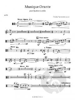 Musique Orante für Streichquartett von Charles Tournemire im Alle Noten Shop kaufen