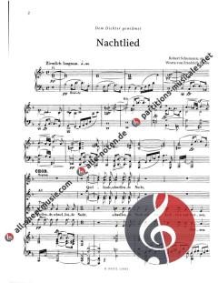 Nachtlied für Chor und Orchester op.108 von Robert Schumann im Alle Noten Shop kaufen