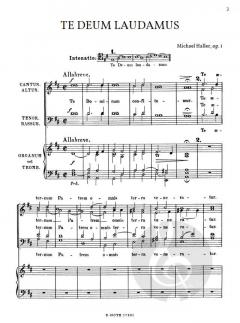 Te Deum Laudamus op.1 von Michael Haller 
