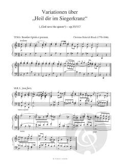Variationen über 'Heil dir im Siegerkranz' von Johann Christian Heinrich Rinck 