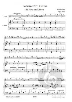 Sonatine G-Dur Nr. 1 op. 395 von Wilhelm Popp 