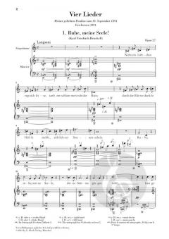 4 Lieder op. 27 von Richard Strauss 