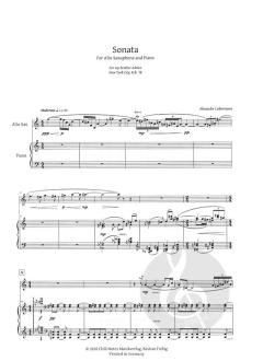 Saxophone Sonata von Alexander Liebermann (Download) 